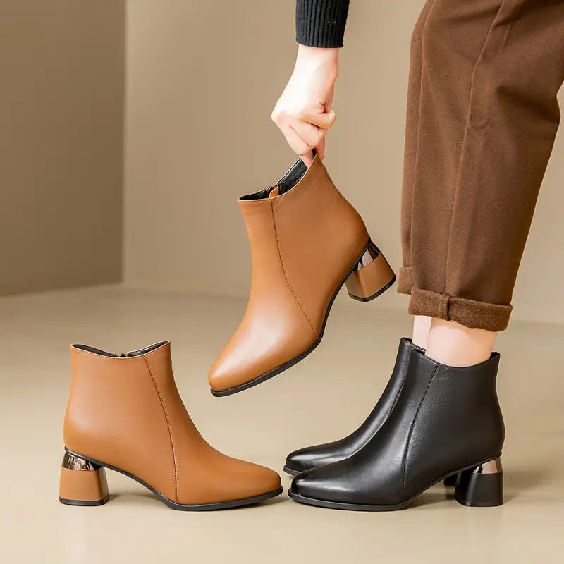 Womens Ankle Boots Leather Classic Fit
