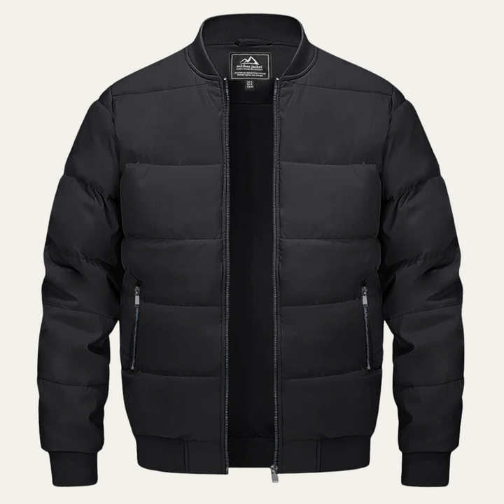 Mens Quilted Puffer Jacket Insulated Winter Warm - BritishMode