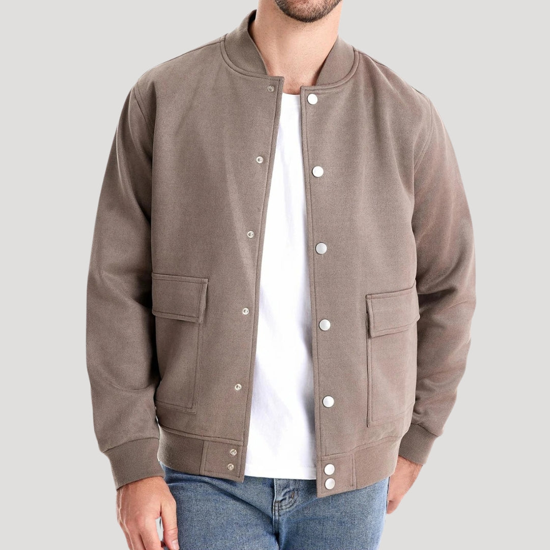 Mens Lightweight Bomber Jacket Slim Fit - BritishMode