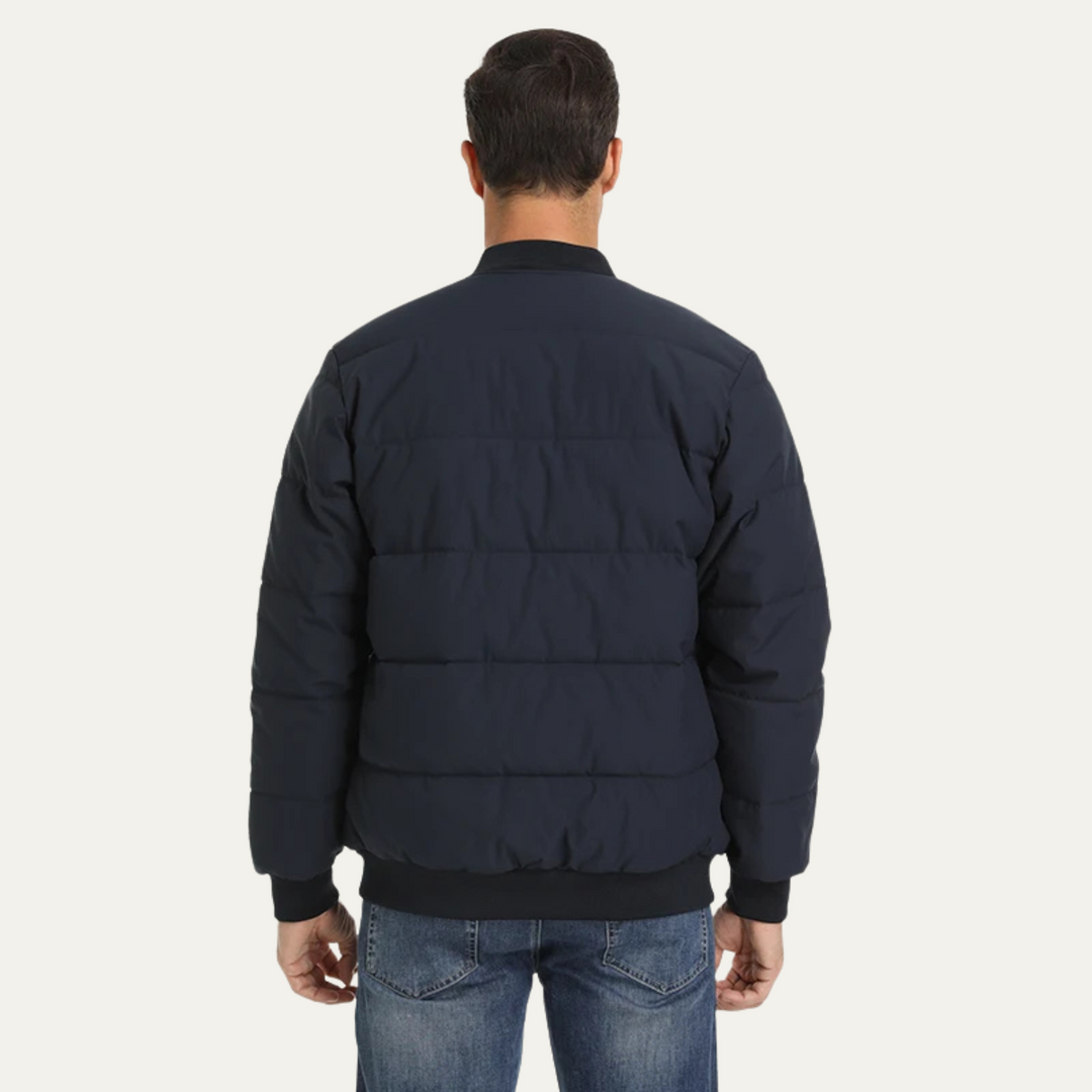 Mens Quilted Puffer Jacket Insulated Winter Warm