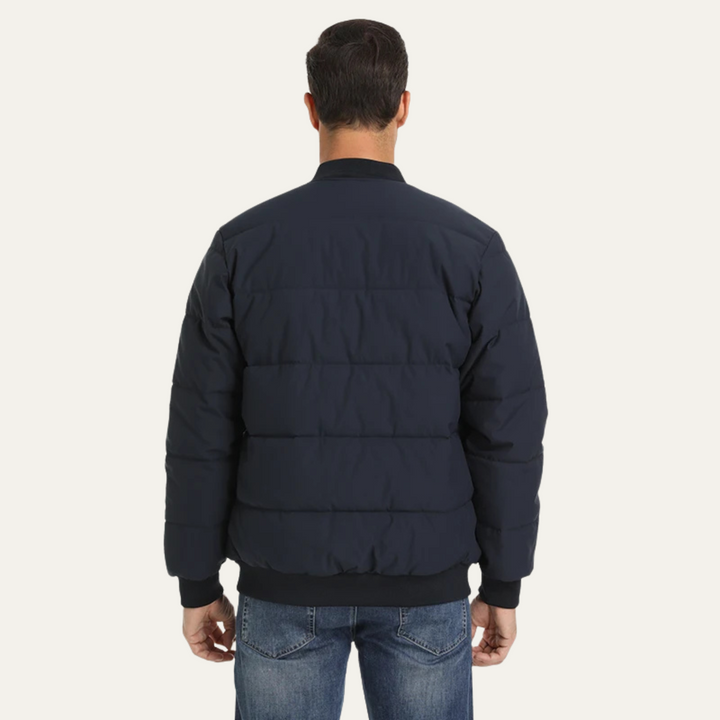Mens Quilted Puffer Jacket Insulated Winter Warm