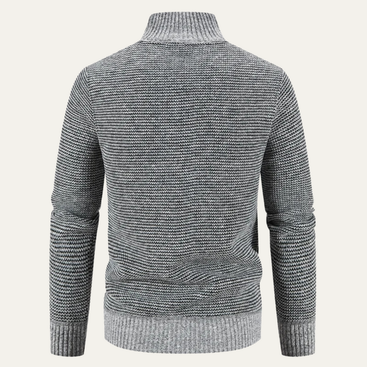 Mens Knit Fleece Jacket Warm Winter Fit