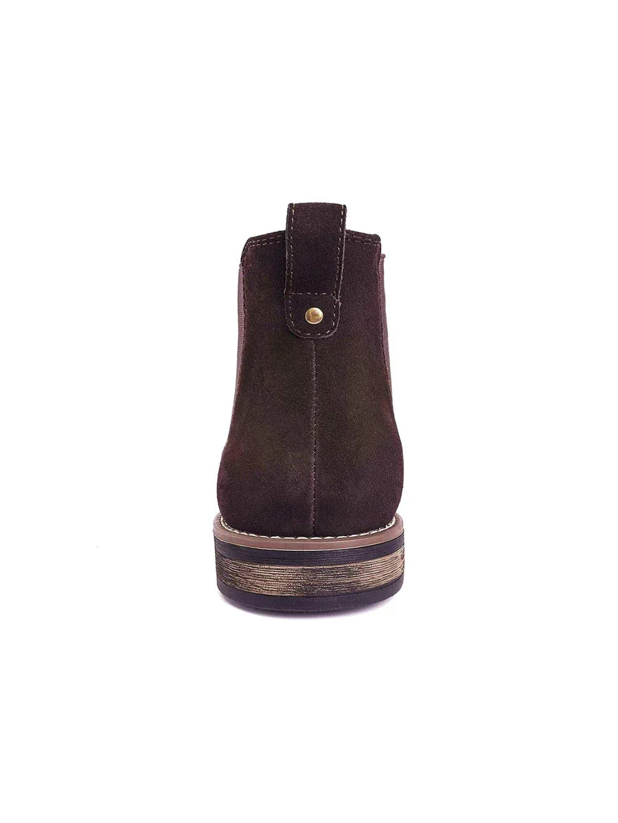 Unisex Chelsea Boots Suede Slip-On