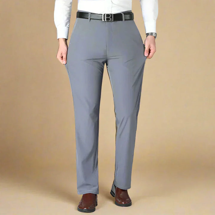 Mens Casual Trousers Non-Iron Stretch Regular Fit