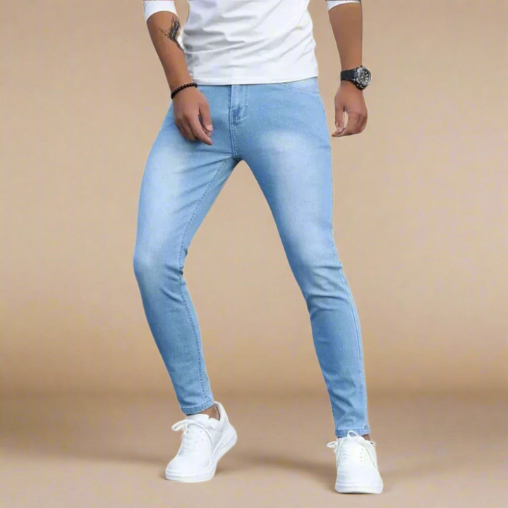 Mens Slim Fit Jeans with Stretch Casual Style