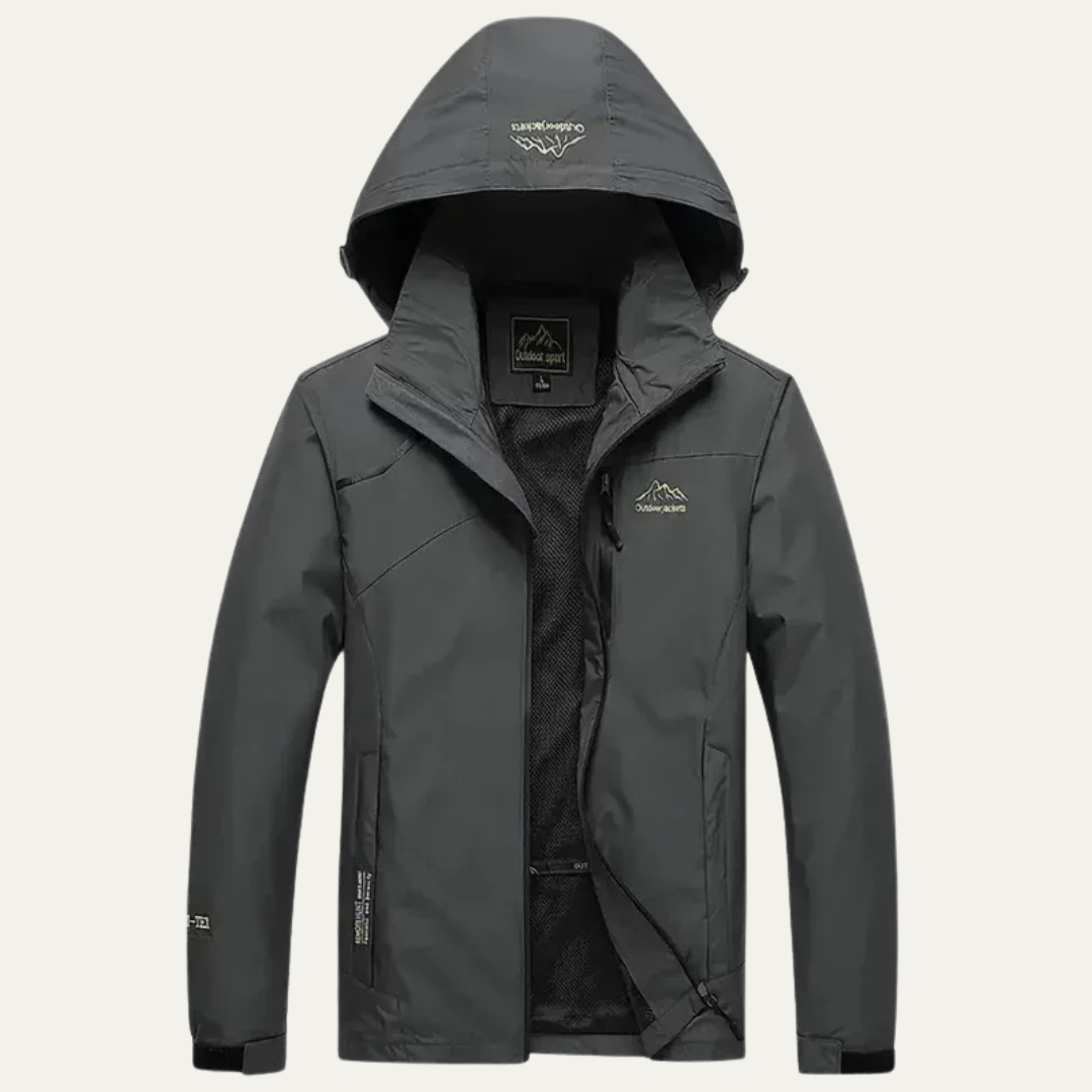 Mens Waterproof Technical Rain Jacket Windbreaker