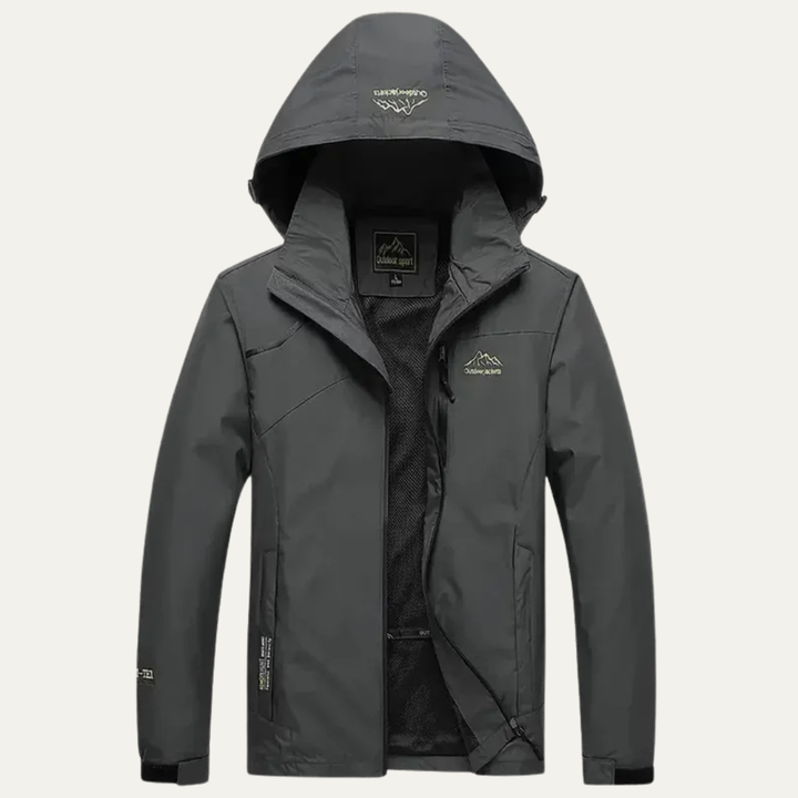Mens Waterproof Technical Rain Jacket Windbreaker