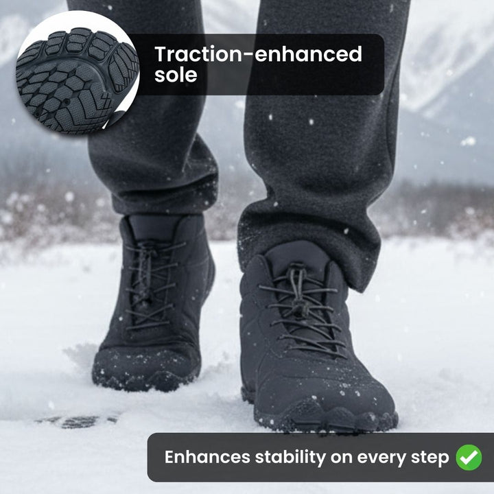 Unisex Winter Shoes Water-Resistant Non-Slip Wide Toe Box