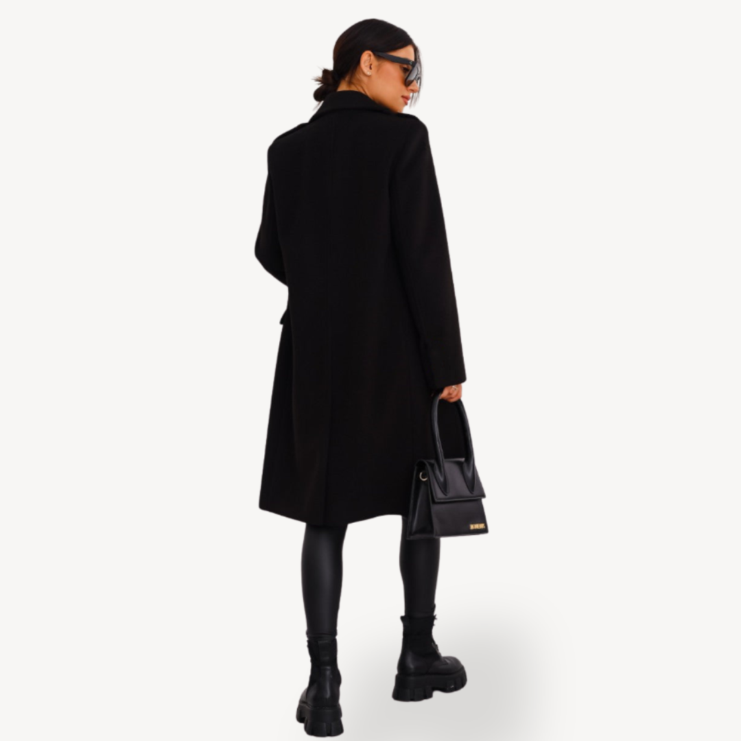 Womens Wool Coat Double-Breasted Classic Fit