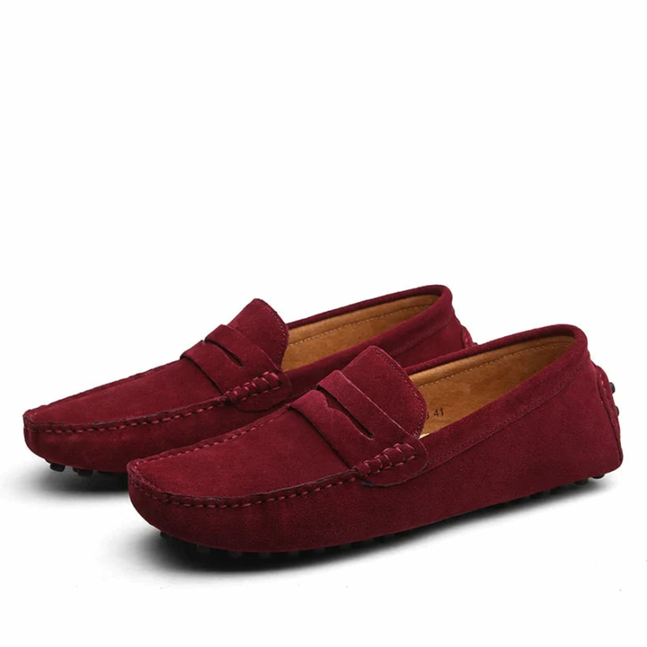 Mens Loafers Leather Slip-On