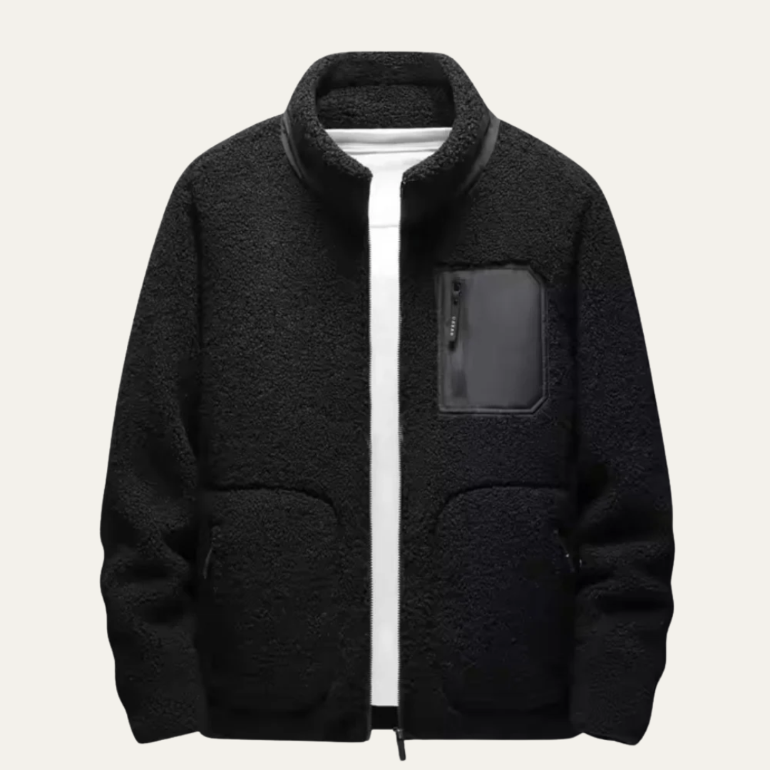Men’s Warm Cozy Full Zip Fleece Jacket - BritishMode