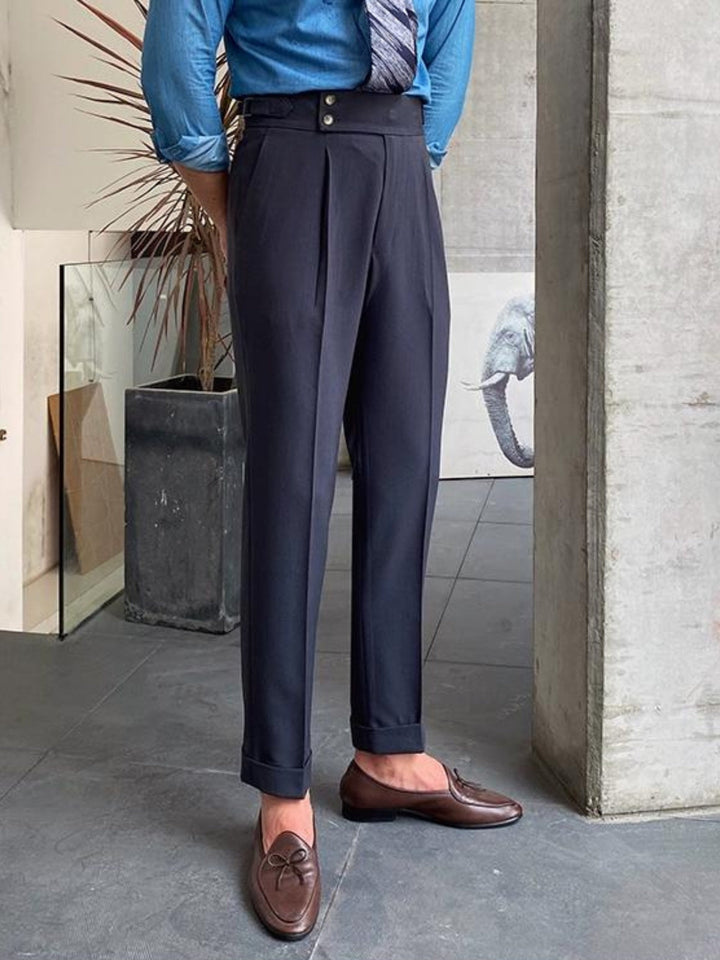 Mens Gurkha Pants Cotton Relaxed Fit