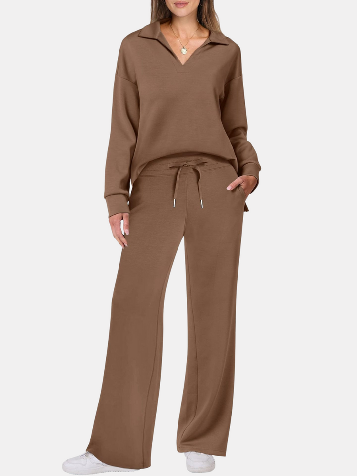 Womens Two-Piece Set Comfortable Relaxed Fit