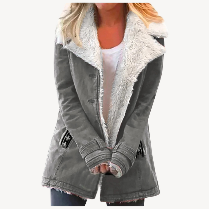 Womens Winter Jacket with Fleece Lining Regular Fit