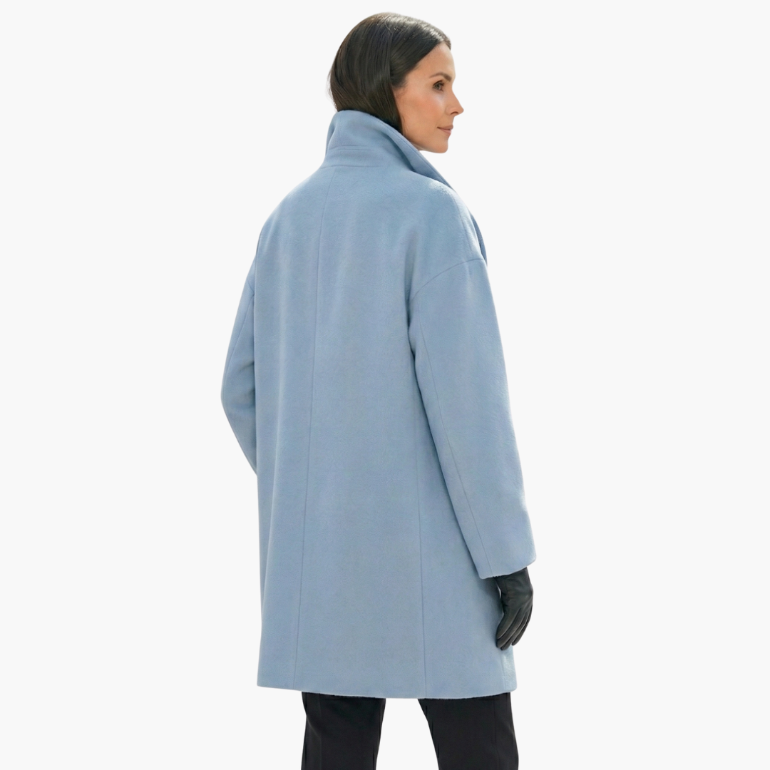 Womens Oversized Cocoon Coat Relaxed Fit