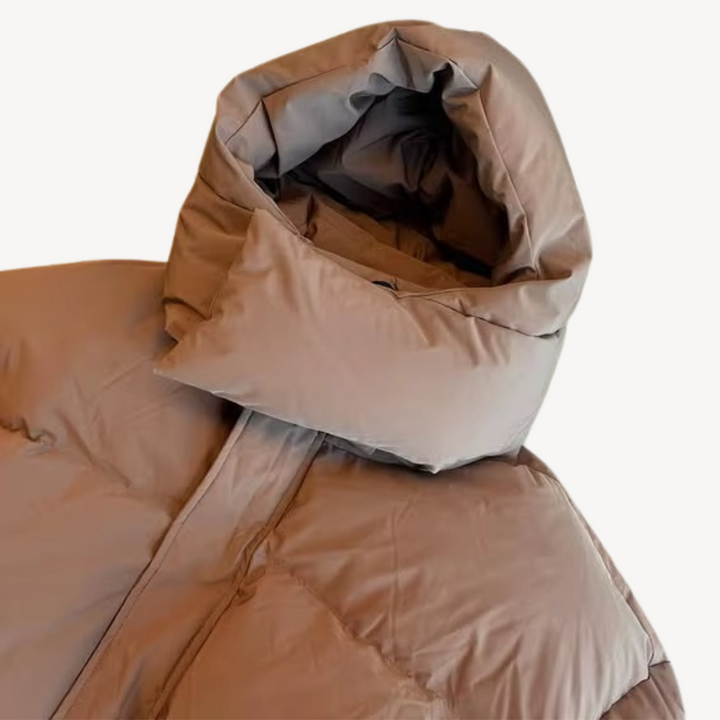 Womens Puffer Jacket with Hooded Design