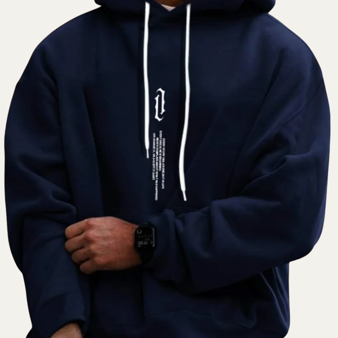 Mens Pullover Hoodie Oversized Relaxed Fit - BritishMode