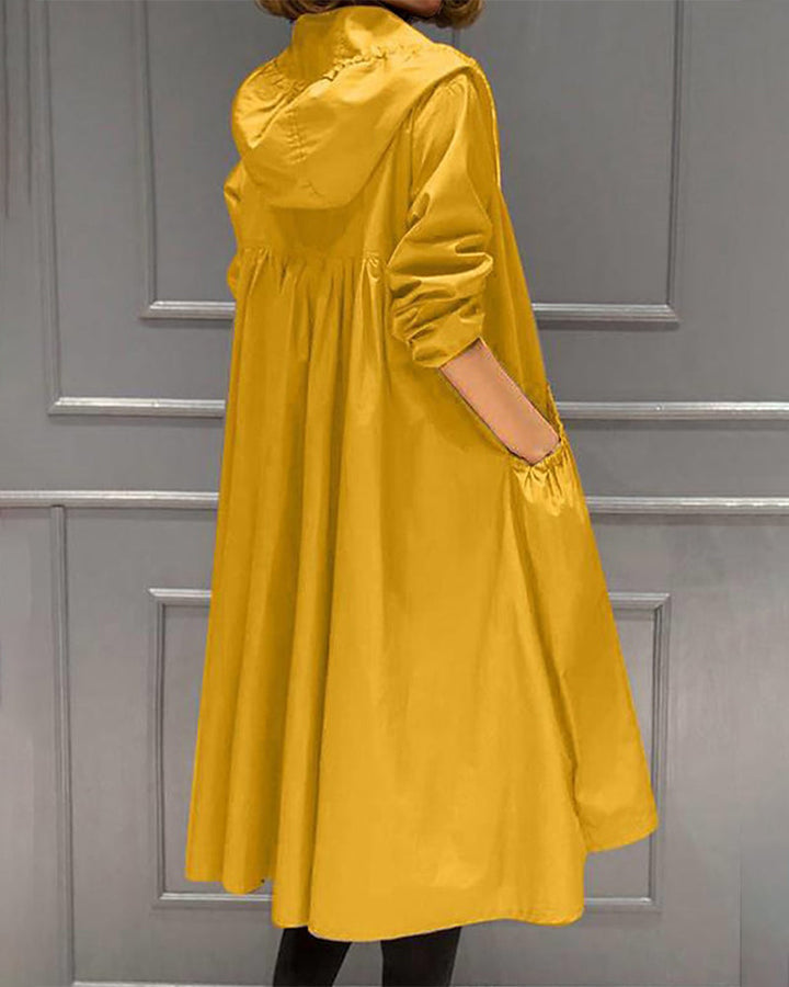 Womens Short Raincoat Waterproof Classic Fit