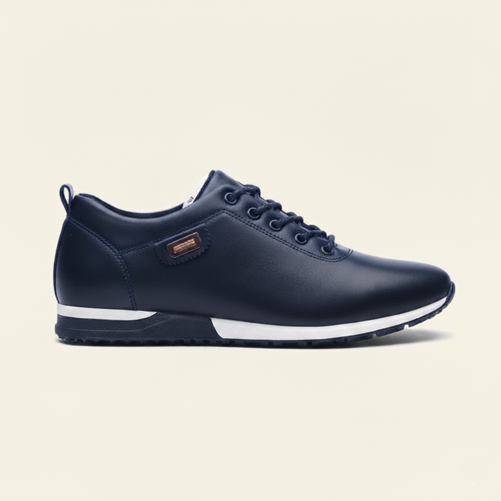 Mens Orthopedic Leather Sneakers Comfortable Fit - BritishMode