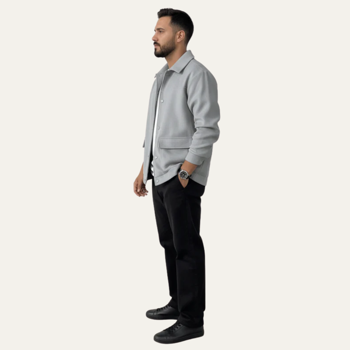 Mens Casual Shacket Lightweight Relaxed Fit