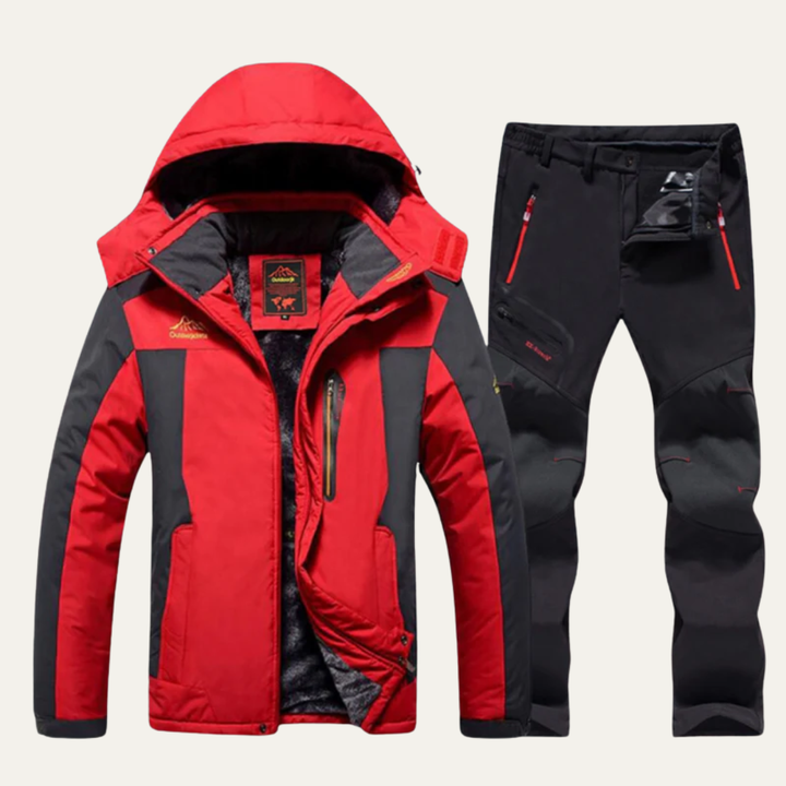 Mens Waterproof Outdoor Jacket and Pants Hiking Set