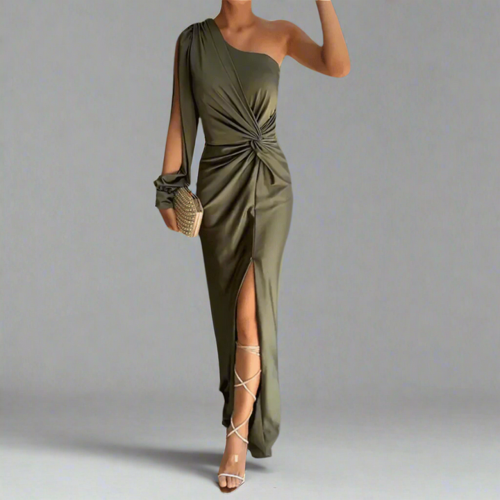 Womens Long Evening Dress Elegant Fit - BritishMode
