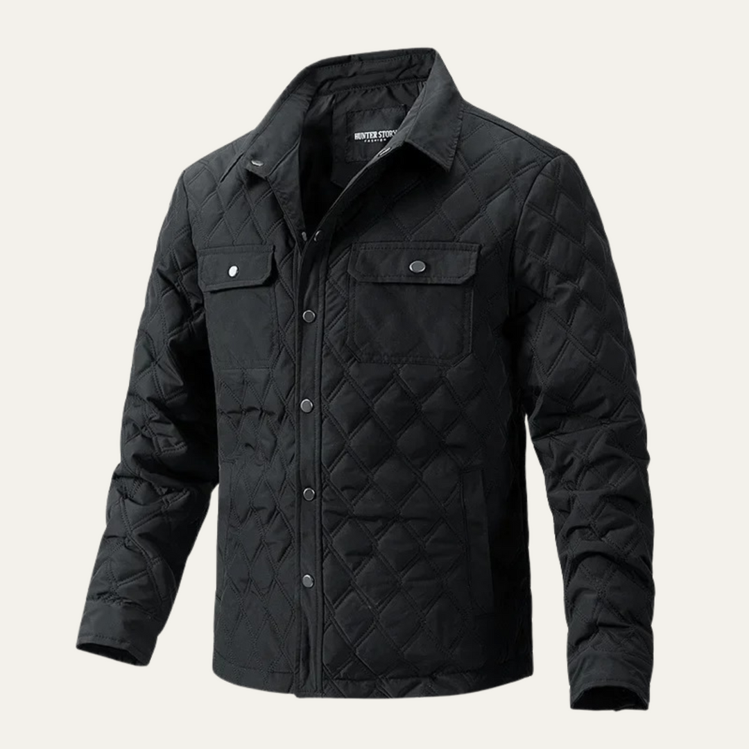 Mens Quilted Jacket Lightweight Casual Fit - BritishMode