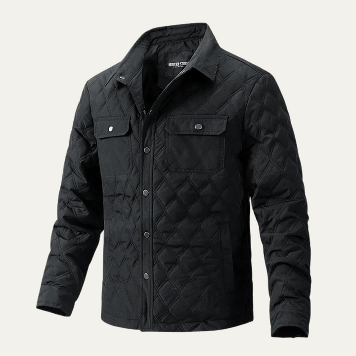 Mens Quilted Jacket Lightweight Casual Fit - BritishMode