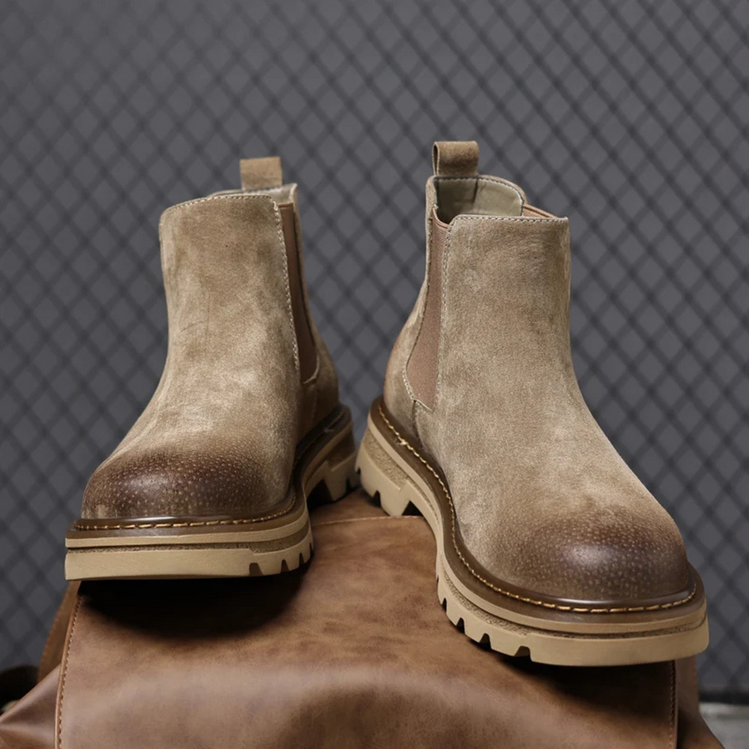 Mens Chelsea Boots Suede Comfortable Fit