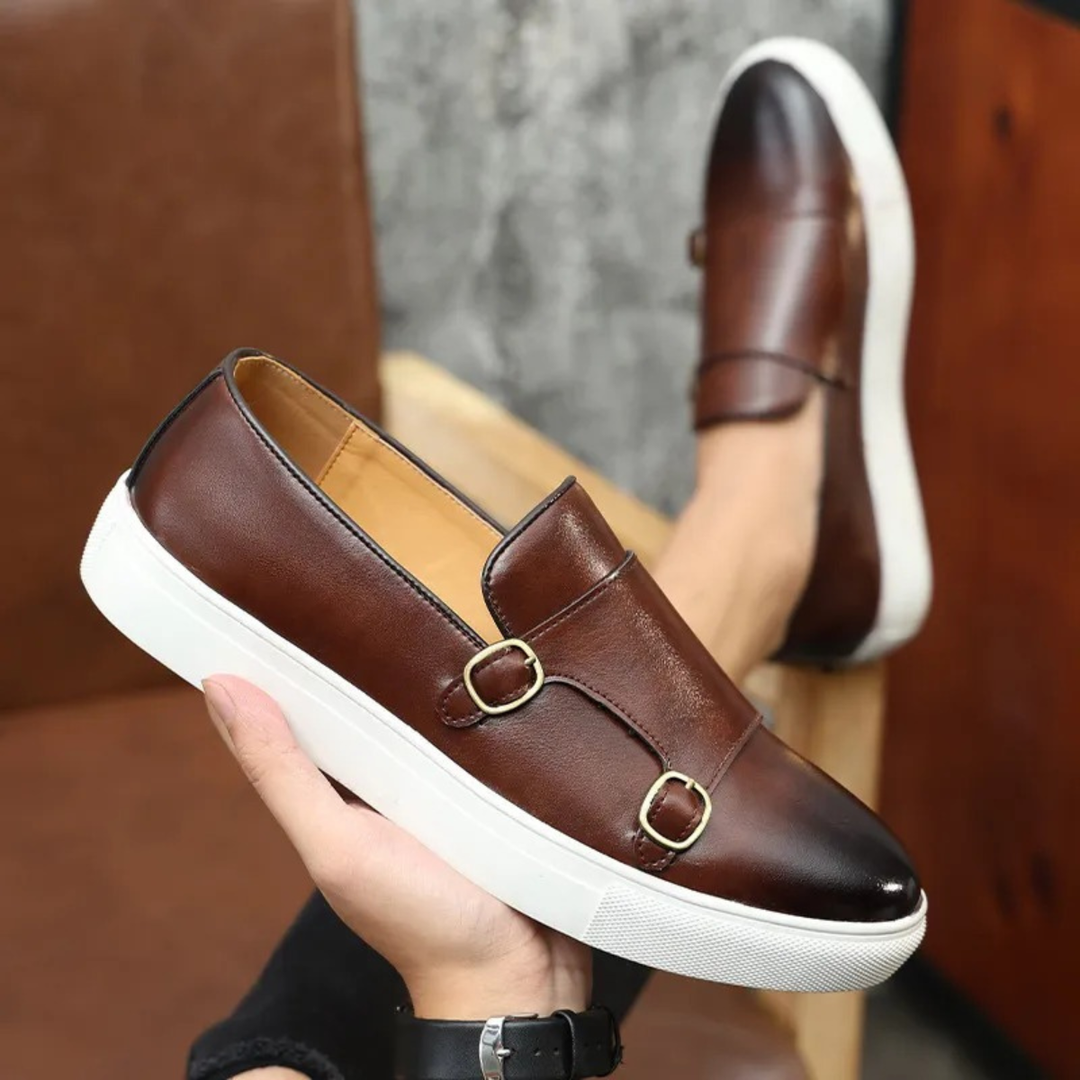 Mens Leather Loafers Modern Elegant Design