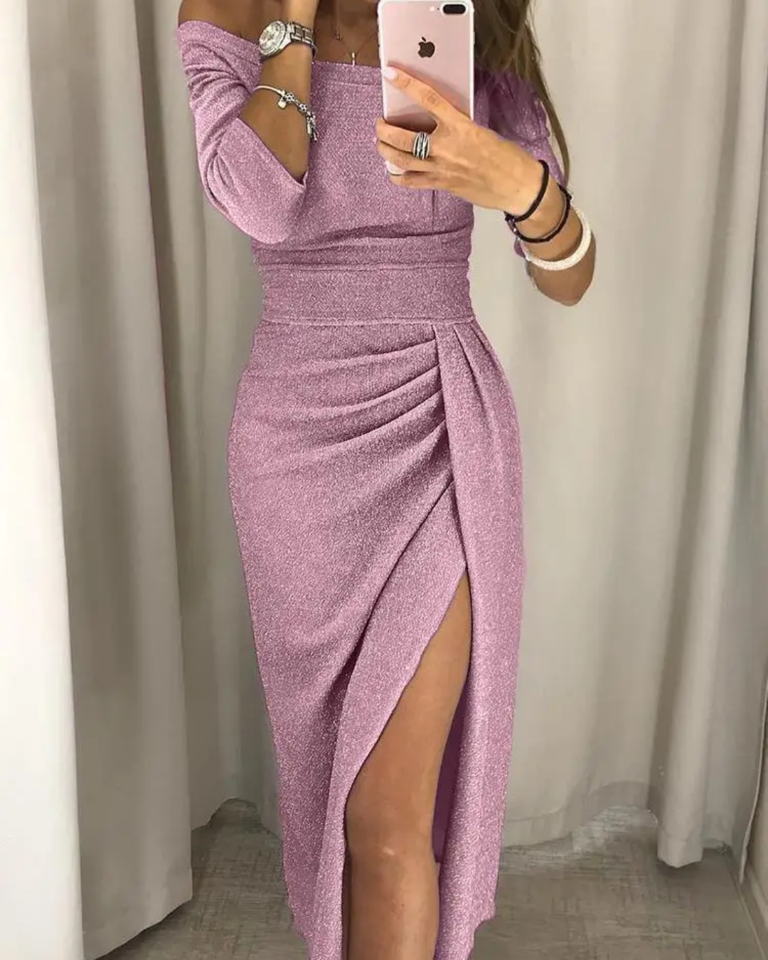 Womens Elegant Dress Classic Fit
