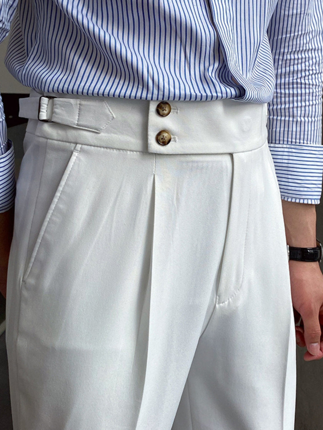 Mens Gurkha Pants Cotton Relaxed Fit
