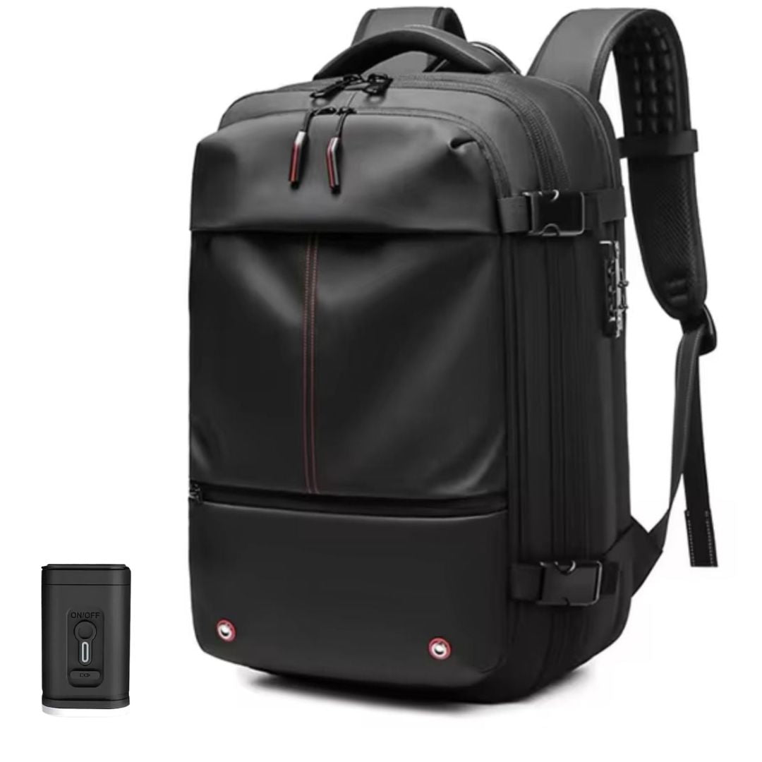 Unisex Compact Travel Backpack with Vacuum Storage Bags