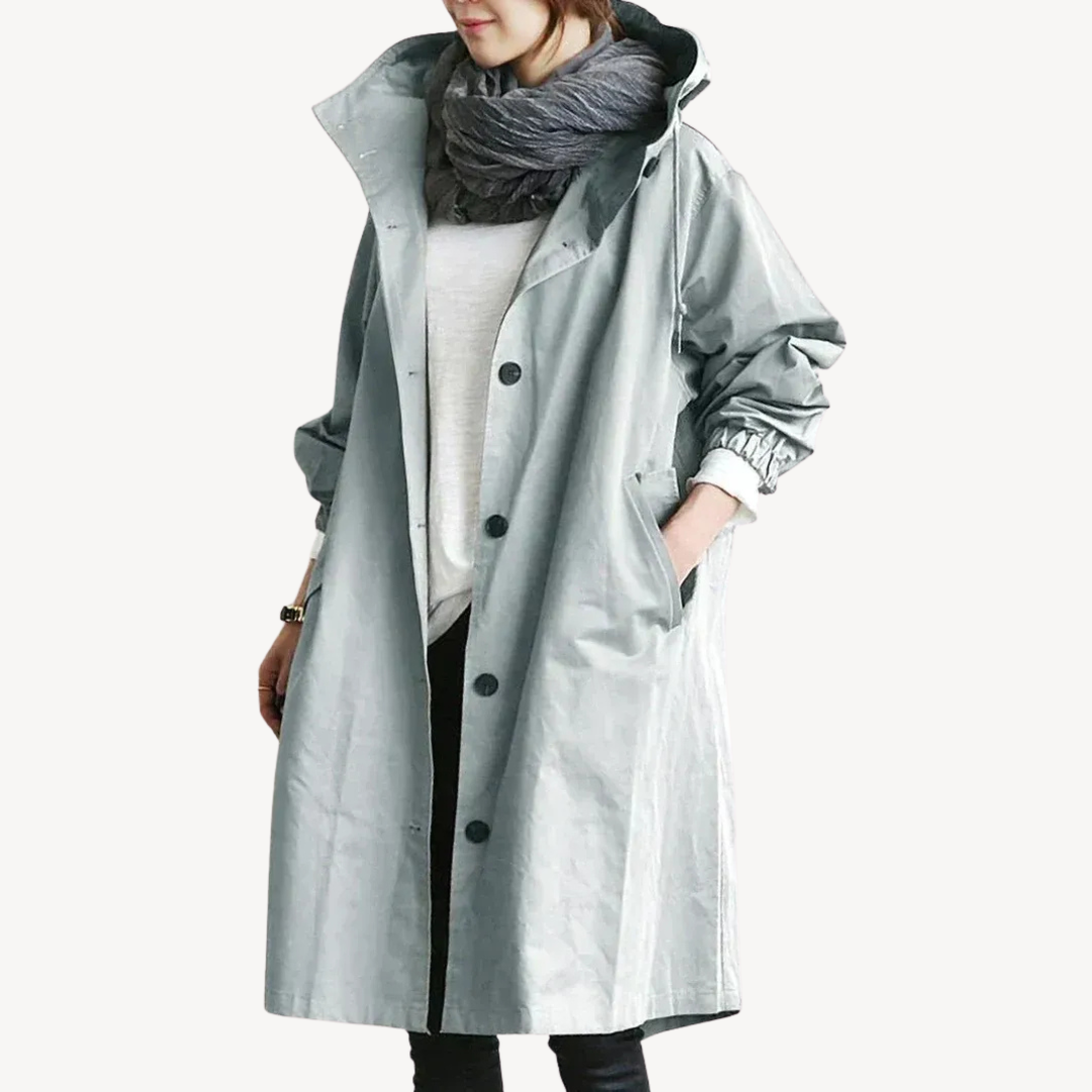 Womens Trench Coat Cotton Classic Fit - BritishMode