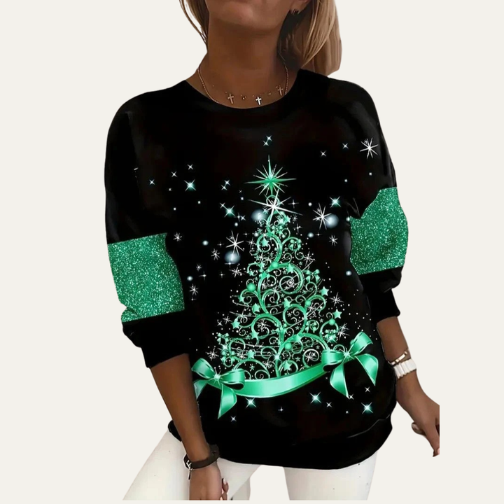Womens Sweatshirt Cotton Crewneck Relaxed Fit