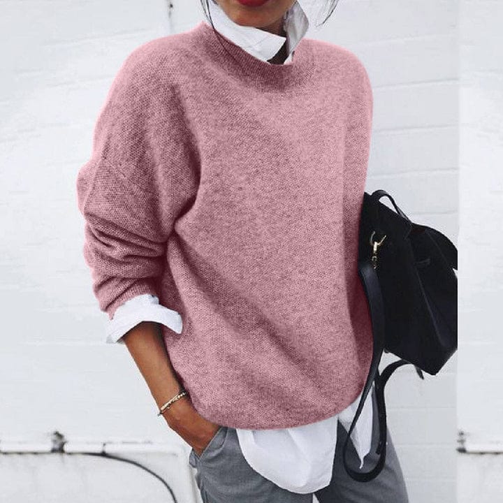 Womens Winter Jumper Wool Blend Classic Fit