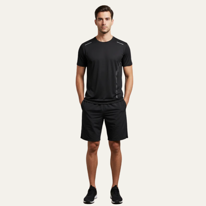 Mens Athletic T-Shirt Quick Dry Performance