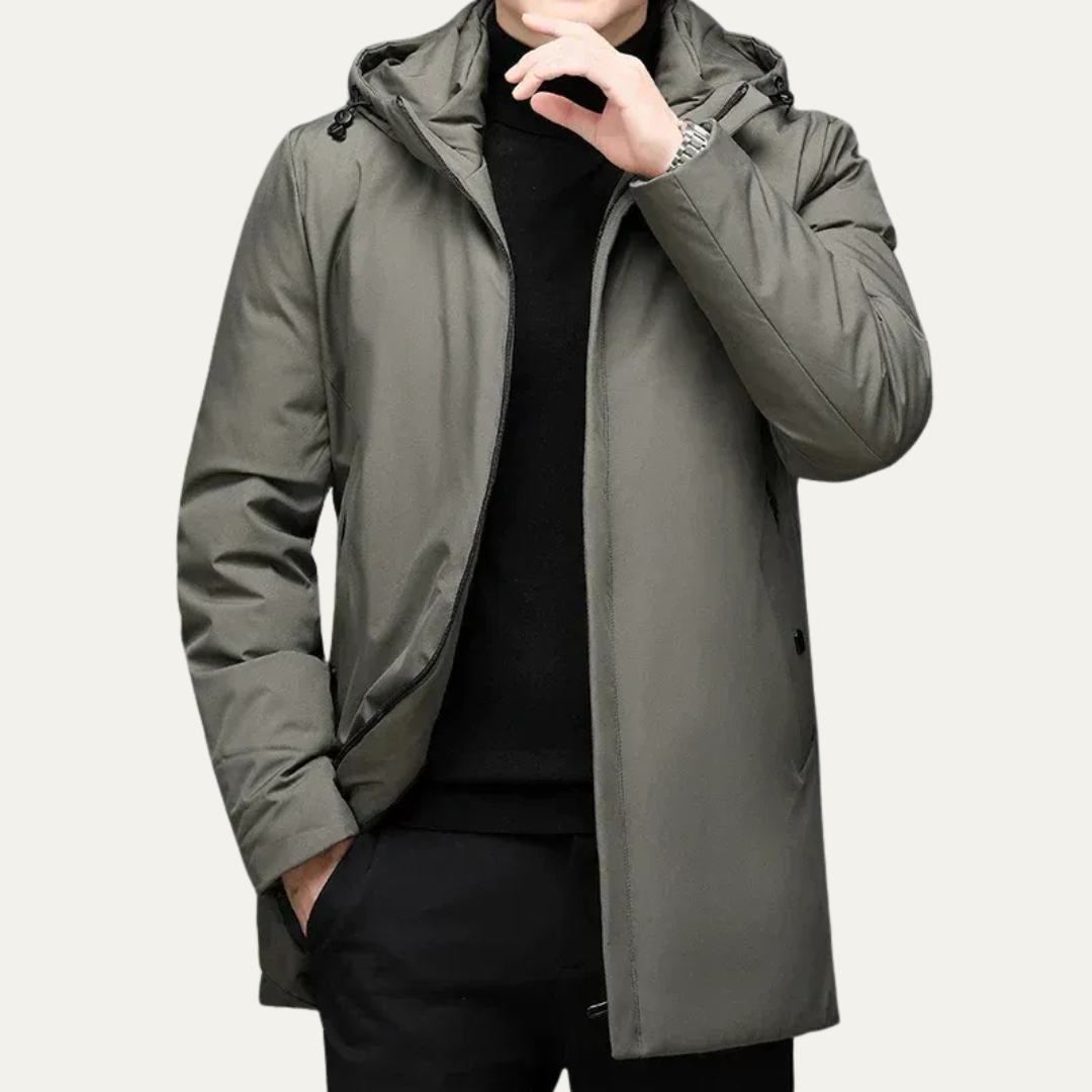 Mens Padded Parka Heavy Duty Winter Insulated
