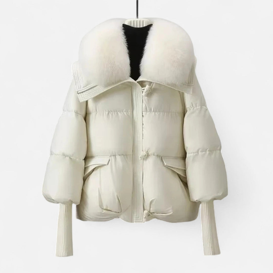 Womens Faux Fur Puffer Coat Soft Warm Fit
