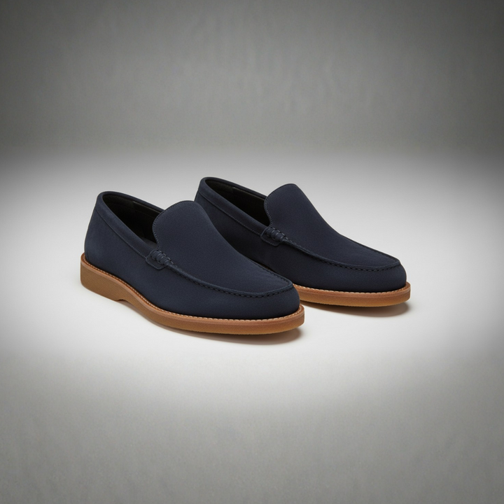 Womens Loafers Leather Slip-On Elegant Style - BritishMode