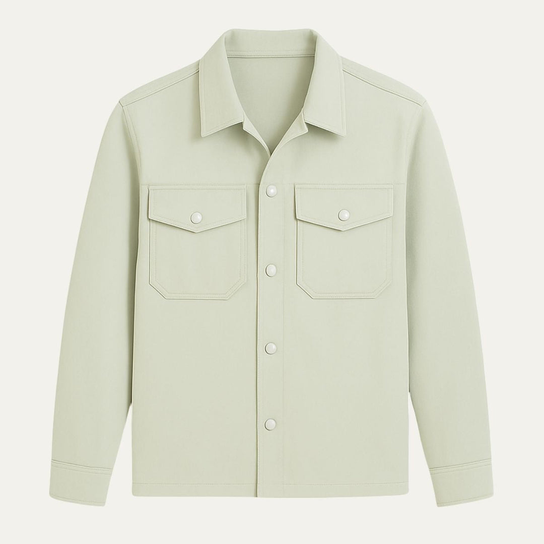 Mens Lightweight Shirt Jacket Relaxed Fit
