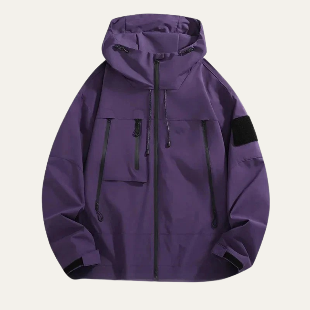 Mens Waterproof Technical Jacket with Zipper