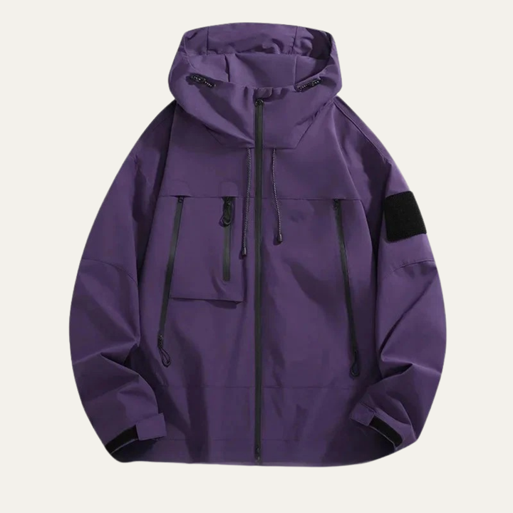 Mens Waterproof Technical Jacket with Zipper