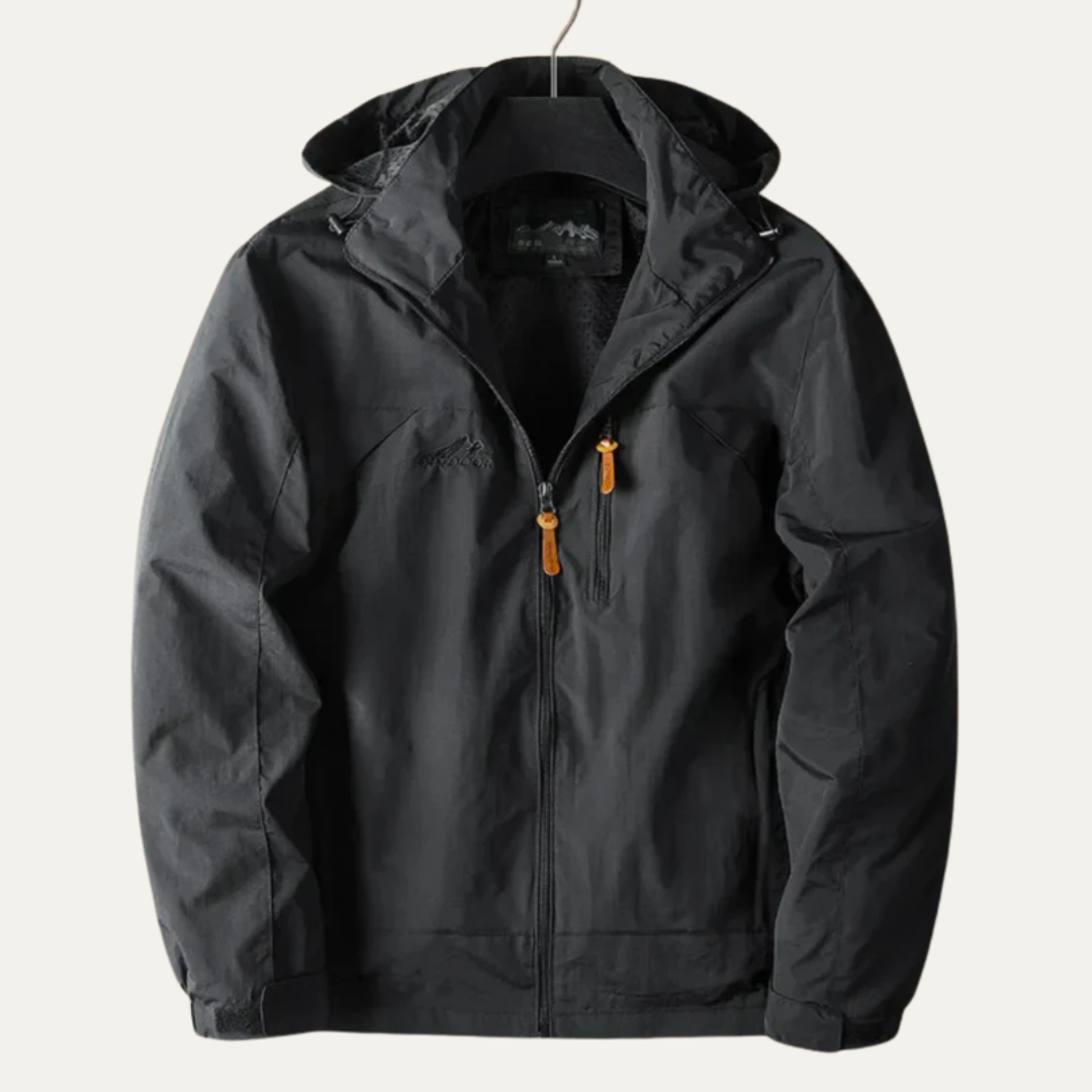 Mens Hiking Jacket Full Zip Functional Design