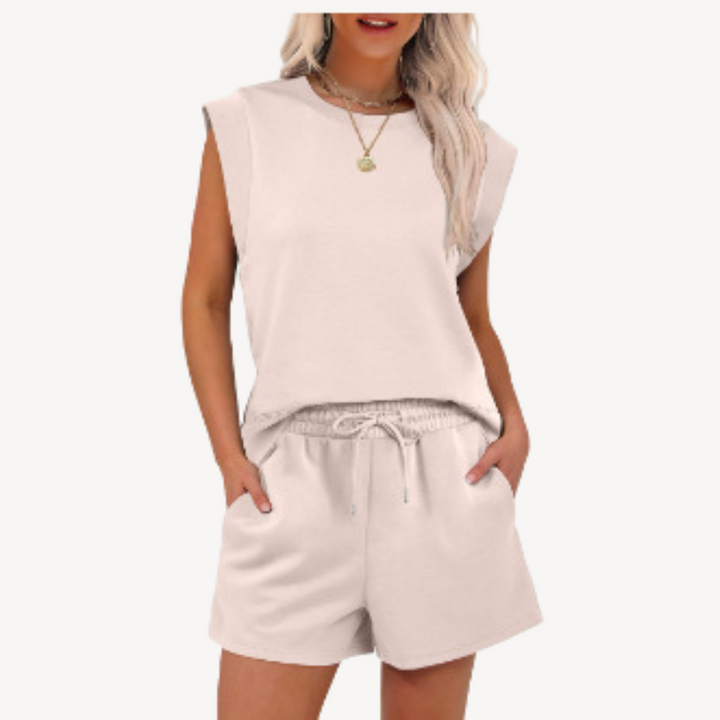 Womens Cotton Shorts Set Casual Fit