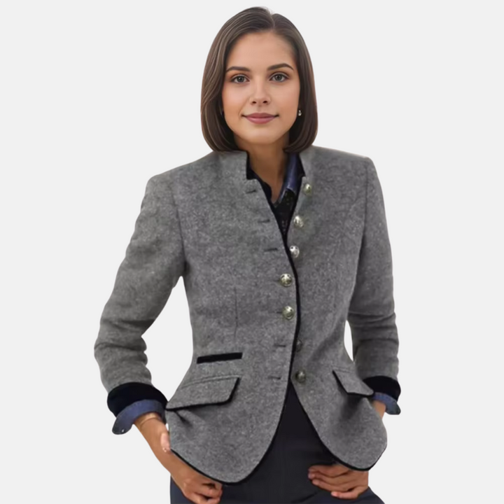 Womens Tailored Blazer Jacket Elegant Fit