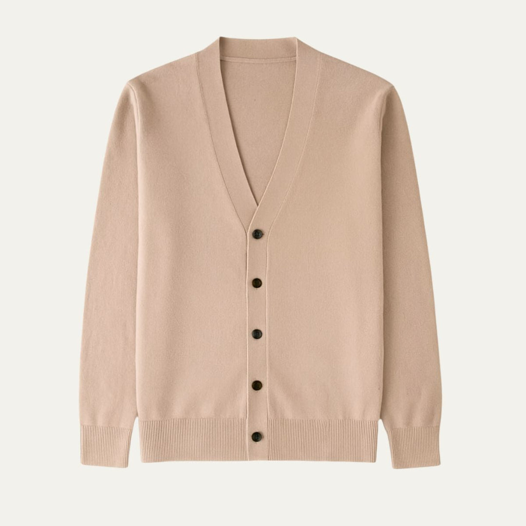 Mens Cashmere Cardigan Classic Fit - BritishMode