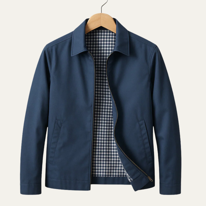 Mens Harrington Jacket Zip-Up Classic Fit