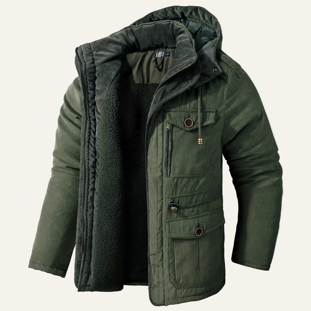 Mens Winter Parka with Fleece Lining Heavyweight