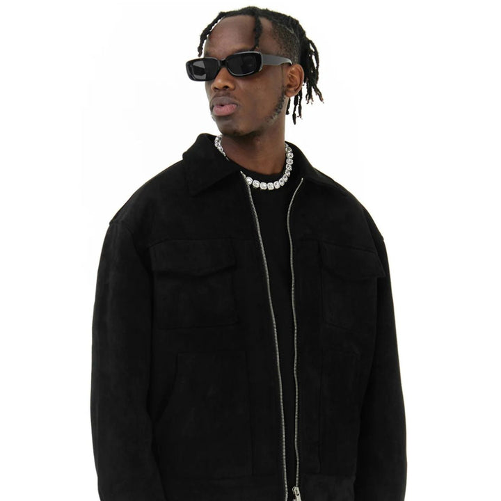 Mens Suede Jacket Modern Fit